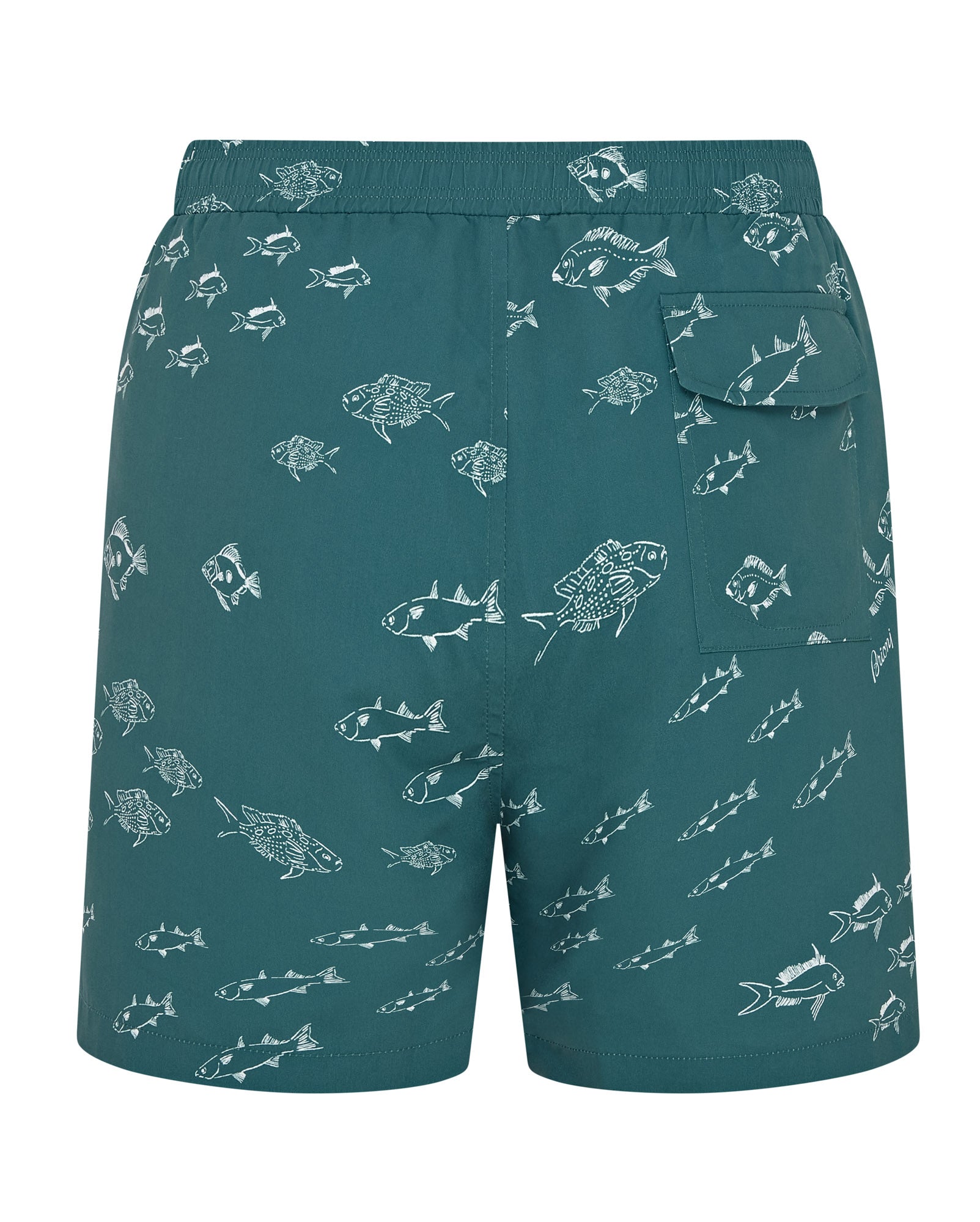 Brioni Quick Dry Barracuda Swim Shorts Petrol Blue